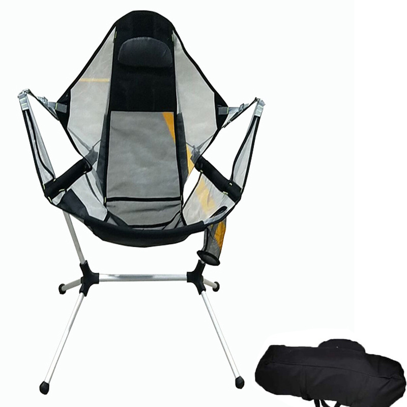 Factory Wholesale Hammock Camping Chair Outdoor Leisure Foldable Rocking Camping Rocker Chair