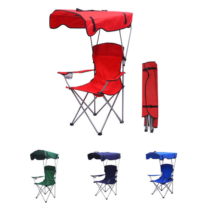 Beach Chair with Canopy Umbrella Backpack Outdoor Adjustable Outdoor Backpack Beach Lightweight Sunshade Camping Travel Chairs