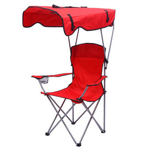 Portable Color Customized Sunshade Camping Chair Umbrella Sand Canopy Folding Beach Chair