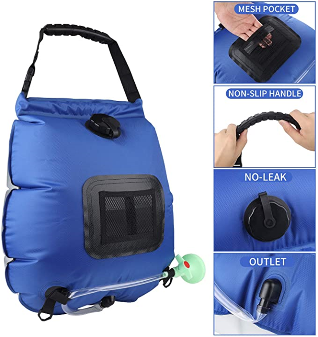 wholesale Camping shower Portable Solar bag 5 gallons PVC Solar Water Heater Other Camping gear