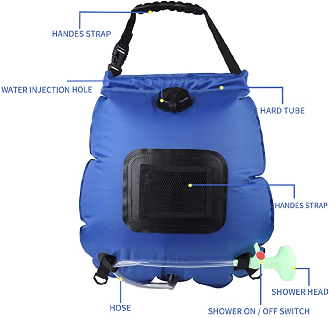 wholesale Camping shower Portable Solar bag 5 gallons PVC Solar Water Heater Other Camping gear