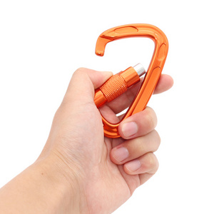 UIAA Certified 24KN Auto Locking Climbing Carabiner Twist Lock and Heavy Duty Carabiner for Rock Climbing, Rappelling