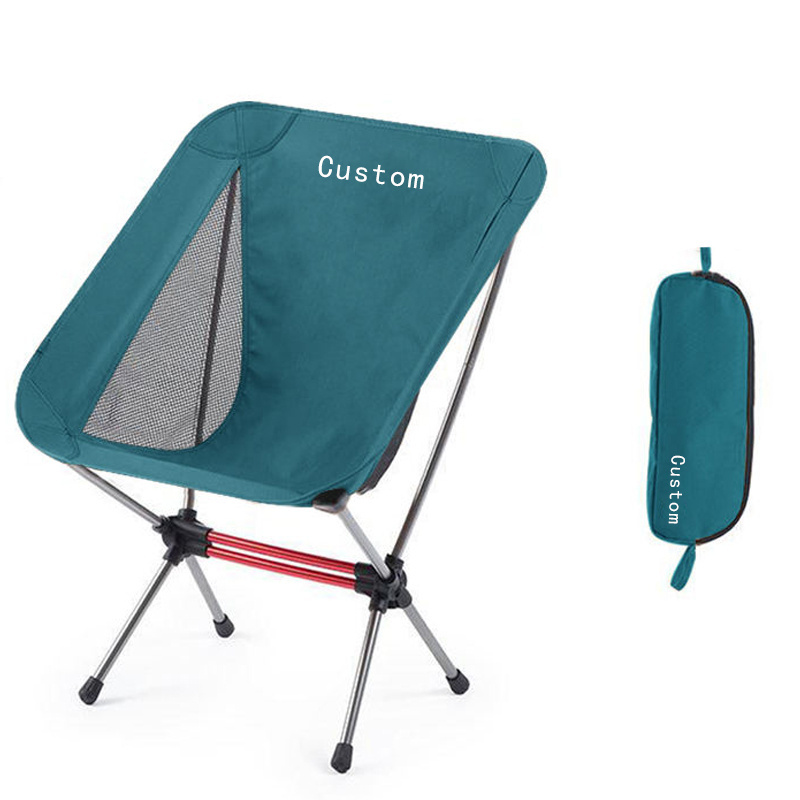 Portable Moon Chair Foldable Beach Chair Folding Camping Chair Light Weight Portable Factory Outdoor for Adults Zipper Bag 1.1KG