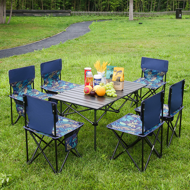 Multifunctional Portable Outdoor Garden Tables and Chairs Folding Camping Foldable Picnic Table With Chairs