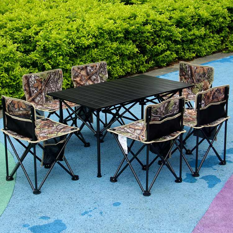 Portable Folding Picnic Table Folding Dining Table and chairs Foldable Outdoor Tables Set