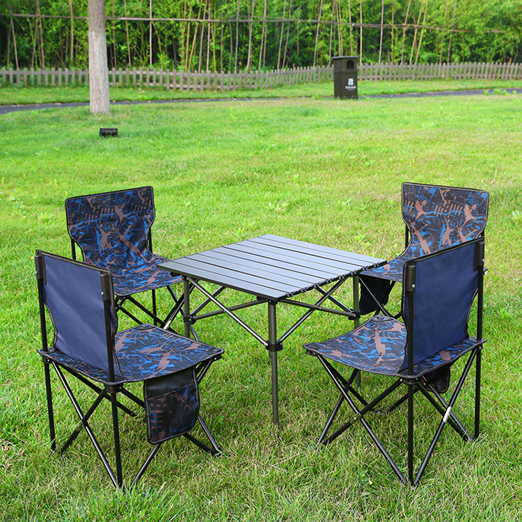 Multifunctional Portable Outdoor Garden Tables and Chairs Folding Camping Foldable Picnic Table With Chairs