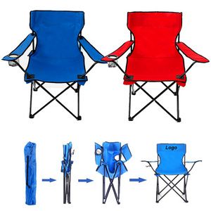 Custom Outdoor Camping Chair Beach Chair Folding Fishing Chair with carry bag