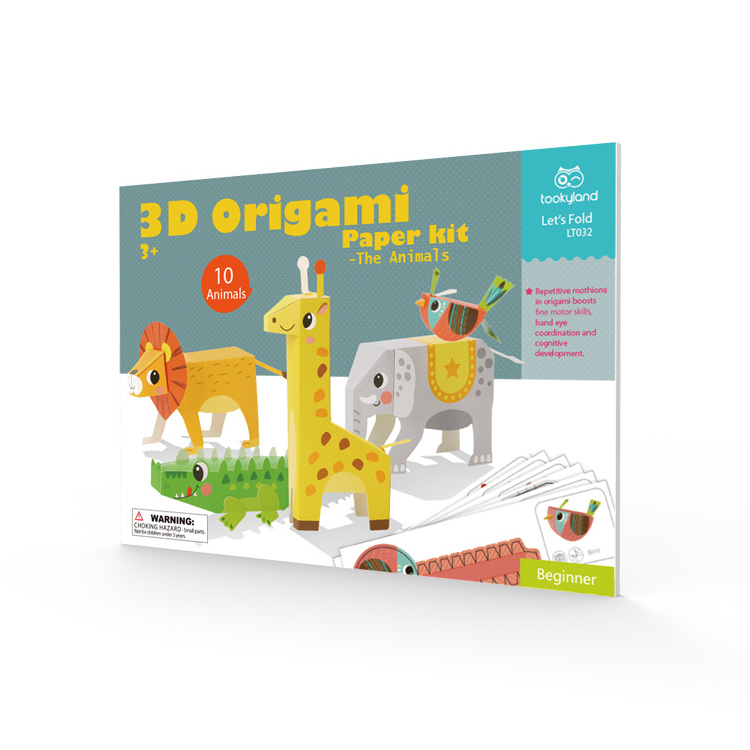 3d Origami Paper craft kit for kids hand-eye coordination and cognitive development