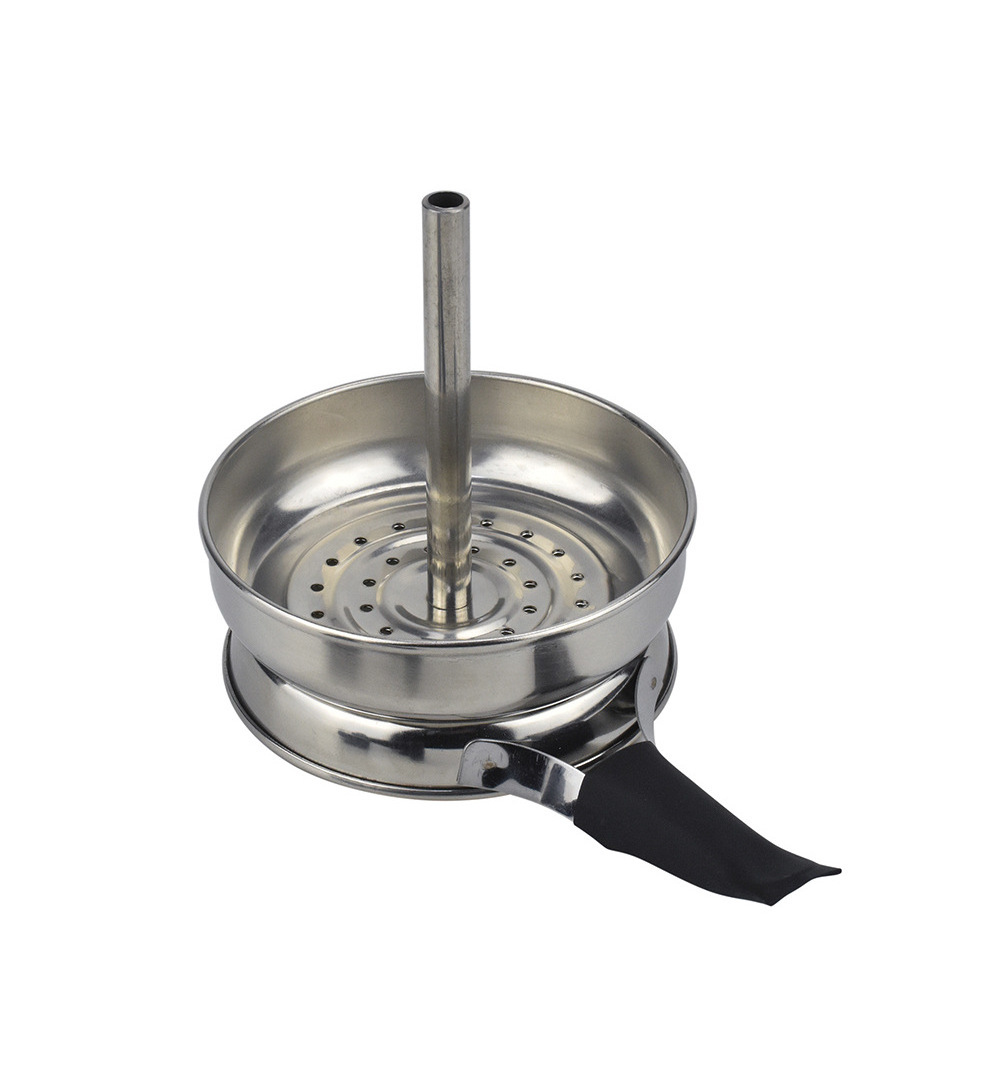 Wholesale Top Quality Shisha Hookah Charcoal Tray Coal Carrier Patterned Metal Basket Plate Shisha Coal Holder