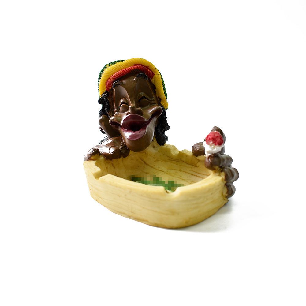 Many Style Smoke Accessories Jamaican Wholesale Custom High Quality Resin Ashtray