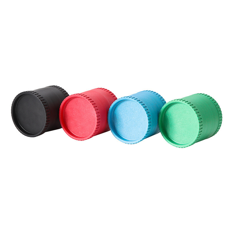 Ship Faster  Eco-friendly Wholesale Custom Smoking Accessories 4 Layer Biodegradable Material Plastic Manual Herb Grinder