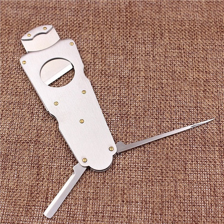 Wholesale Dual-Purpose Cigar knife Cigar Scissors Cigar Opener Pipe Tobacco Knife Cleaning tools