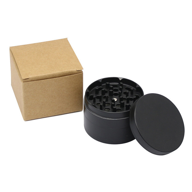 In stock herb grinder laser etch Blank 4 Parts 40mm 50mm 55mm 63mm Zinc Alloy Grinder Custom Logo Large Tobacco Grinder