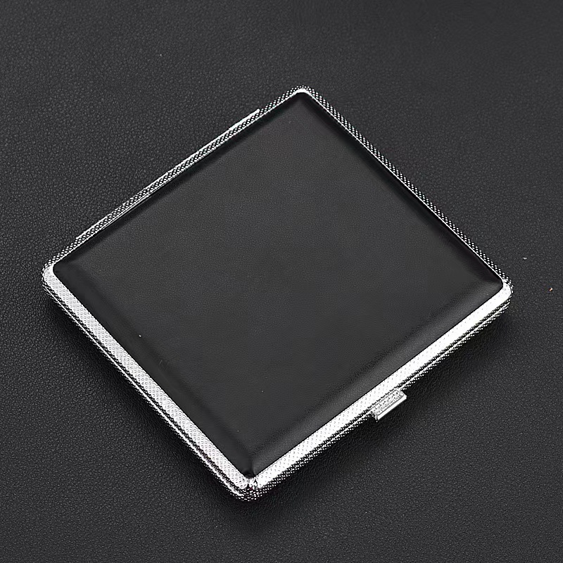 Promotional durable tin cigarette whole 20pcs pack Waterproof Cigarette Case holder 20pcs Custom Logo Tobacco Box