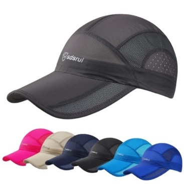 Unisex Foldable  Sun Protection Quick Dry Baseball Cap Portable Hats Breathable  Mesh  Running hat