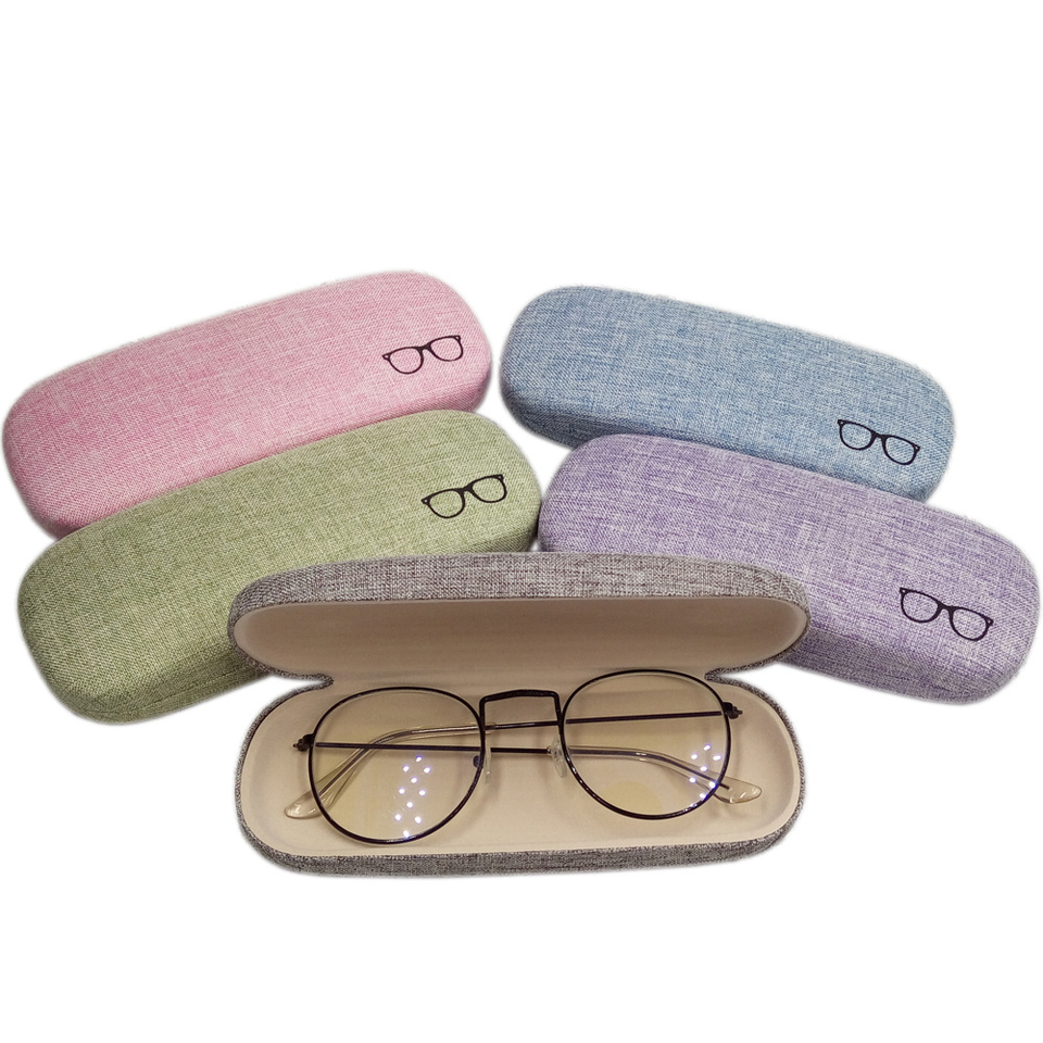 Wholesale Custom Logo Sunglasses Case Myopia hard Box optical glasses metal case for Reading glasses