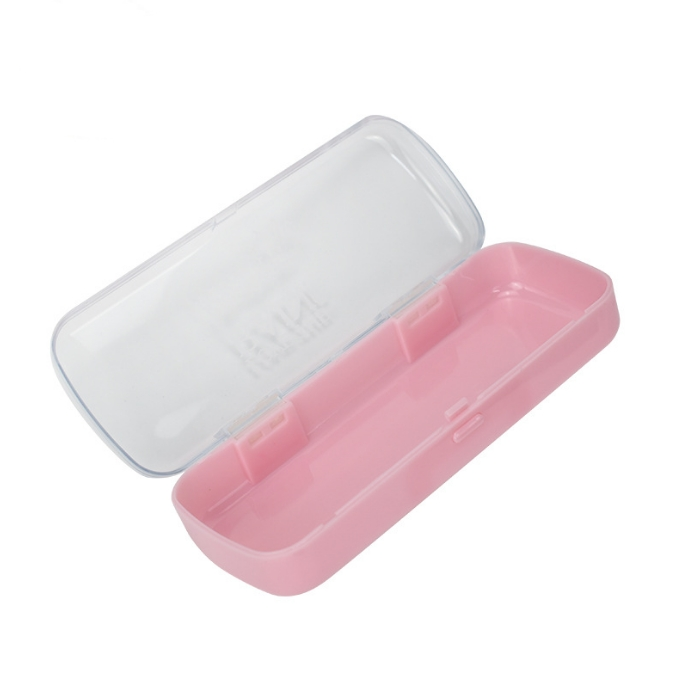 Wholesale Transparent Plastic Glasses Box Simple Eyeglasses Case with Clear Cover Simple Myopia Lens Box Manufacturer