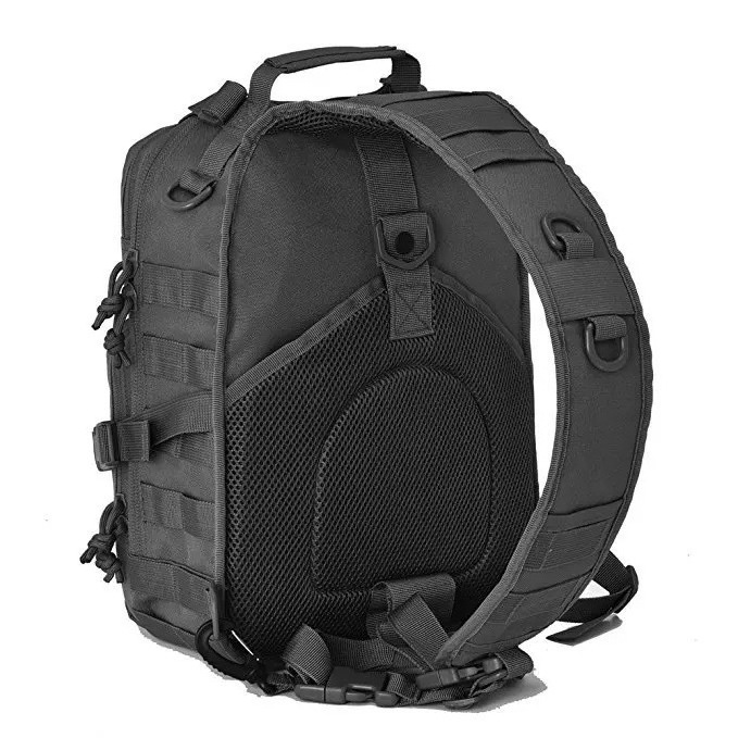 Outdoor Hiking Como Water-Resistant Tactical Sling Bag Pack Shoulder Backpack EDC Assault Range Bag