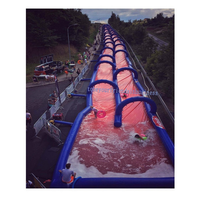 The World's Longest waterslide Inflatable Water slide for sale 1000 ft slip inflatable slide the city for sale