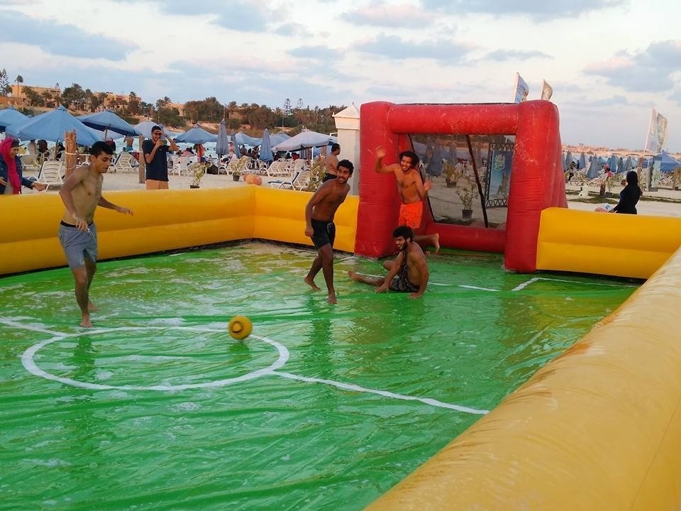 Water Games Football Pitch Hire Inflatable Soap Soccer Field Court Inflatable Soccer Field For Sale