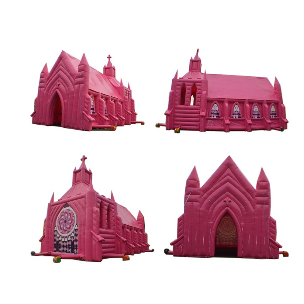 Giant Camp Bestival Inflatable Church Tent Hire UK Giant Inflatable Church For Wedding Decoration