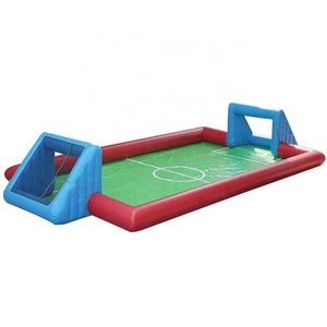 Water Games Football Pitch Hire Inflatable Soap Soccer Field Court Inflatable Soccer Field For Sale