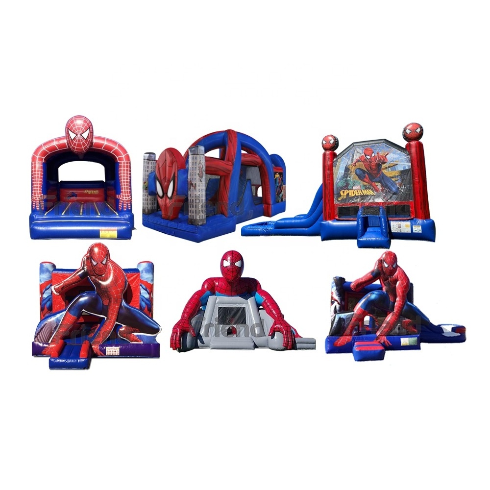 Hot Sale Party Rentals Jumping Bouncy Castle Slide With Pool Bouncer Combo Spiderman inflatable Bounce House For Sale