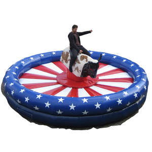 Party Rentals Inflatable Rodeo Bull Pool Riding Bucking Machine For Sale USA Star Infatable Mechanical bull Sale