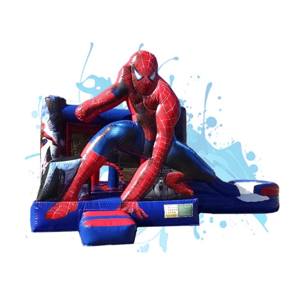 Hot Sale Party Rentals Jumping Bouncy Castle Slide With Pool Bouncer Combo Spiderman inflatable Bounce House For Sale