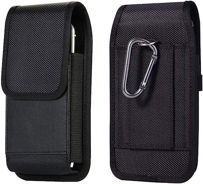 Cell Phone Pouch Nylon Holster Case with Belt Clip Cover Pen Holder for  iPhone 14 Pro Max  Samsung S22 S21