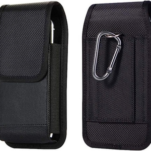 Cell Phone Pouch Nylon Holster Case with Belt Clip Cover Pen Holder for  iPhone 14 Pro Max  Samsung S22 S21