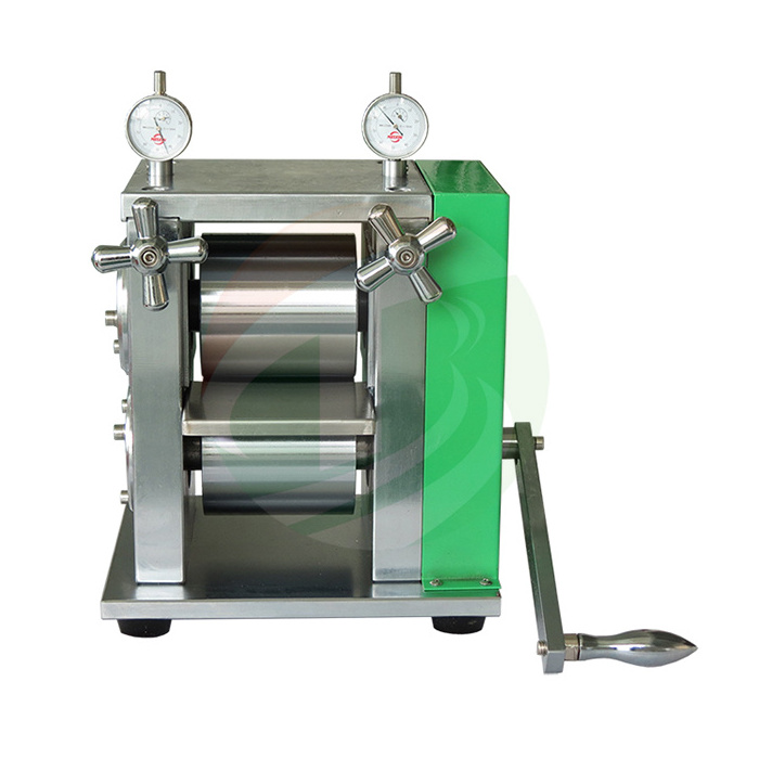 100mm Width Lab Small Hand Manual Battery Roll Press Machine Calender Machine Price For Electrode Rolling