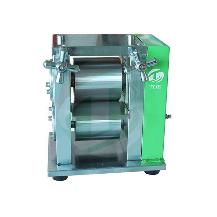 100mm Width Lab Small Hand Manual Battery Roll Press Machine Calender Machine Price For Electrode Rolling