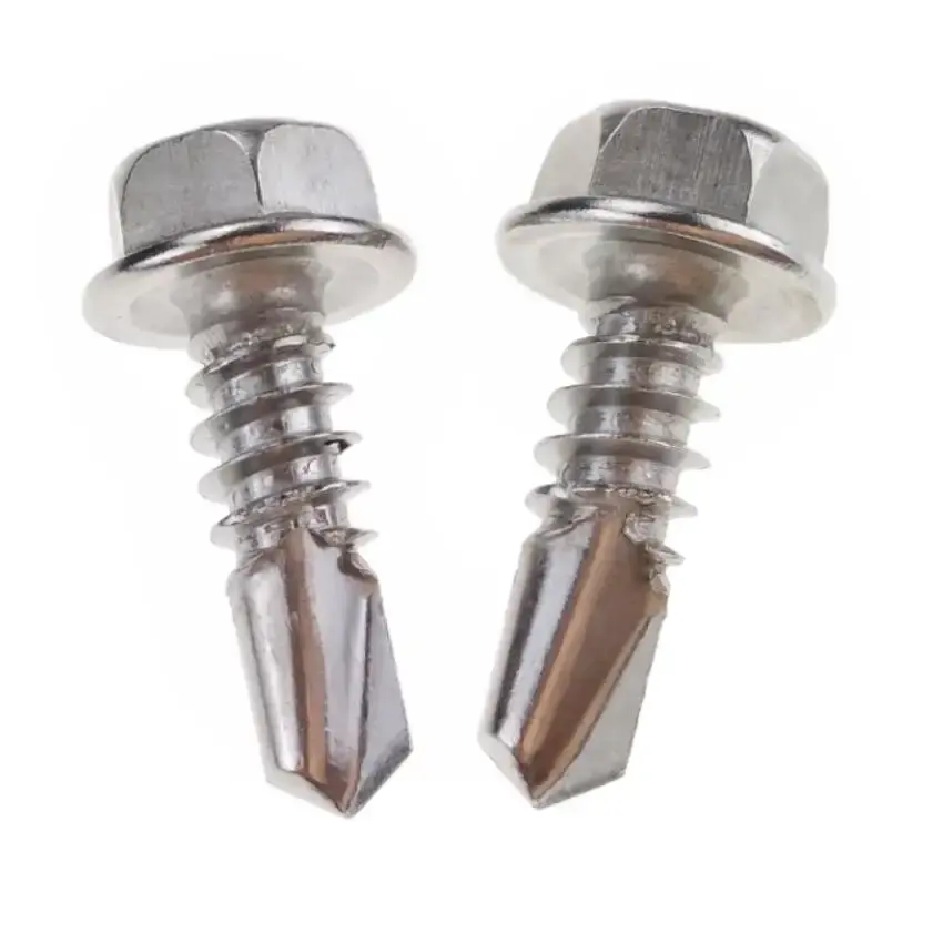 TOBO Stainless Steel 304 Galvanized Roofing Screw Hexagon Head Self Drilling Screw