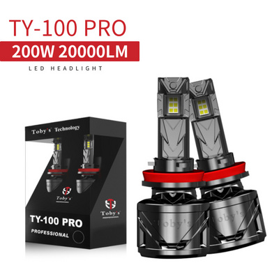 Tobys TY100 PRO h7 h4 h11 led headlight canbus 200W 20000LM car led headlights