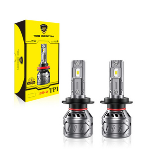 Hot sales Toby's TP1 Cars Accessores 60w 6000 Lumen White Aluminum Low Beam Auto Led Bulb H4 H7 H11 9005 9006