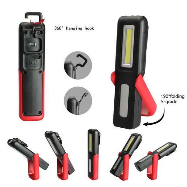 Toby's New strong light Rechargeable Portable flexible Magnetic Inspection Penlight Torch Work Light