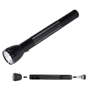 Dry Battery Emergency Flashlight Waterproof 3W Heavy-Duty Black 4-D Cell Rechargeable led Torch