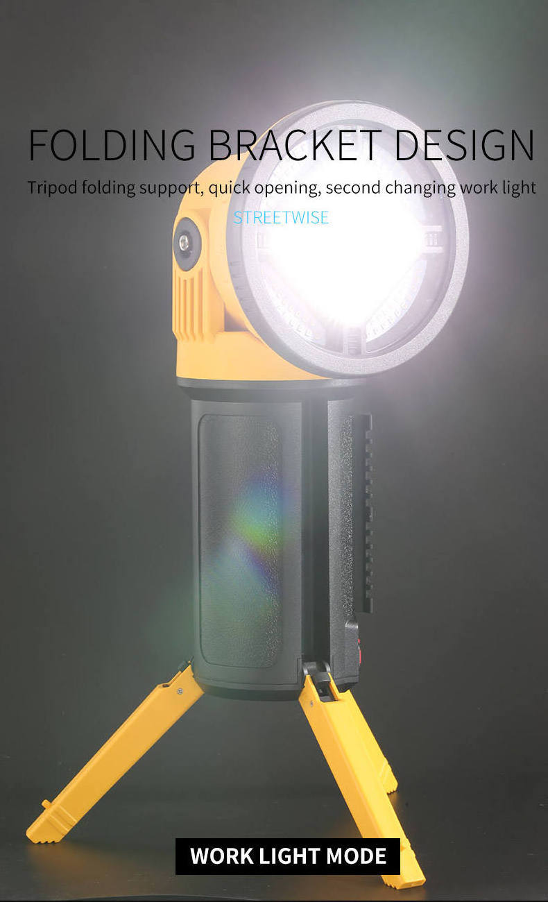 New multifunctional Portable Rechargeable LED searchlight strong flash outdoor high-power camping hand lamp