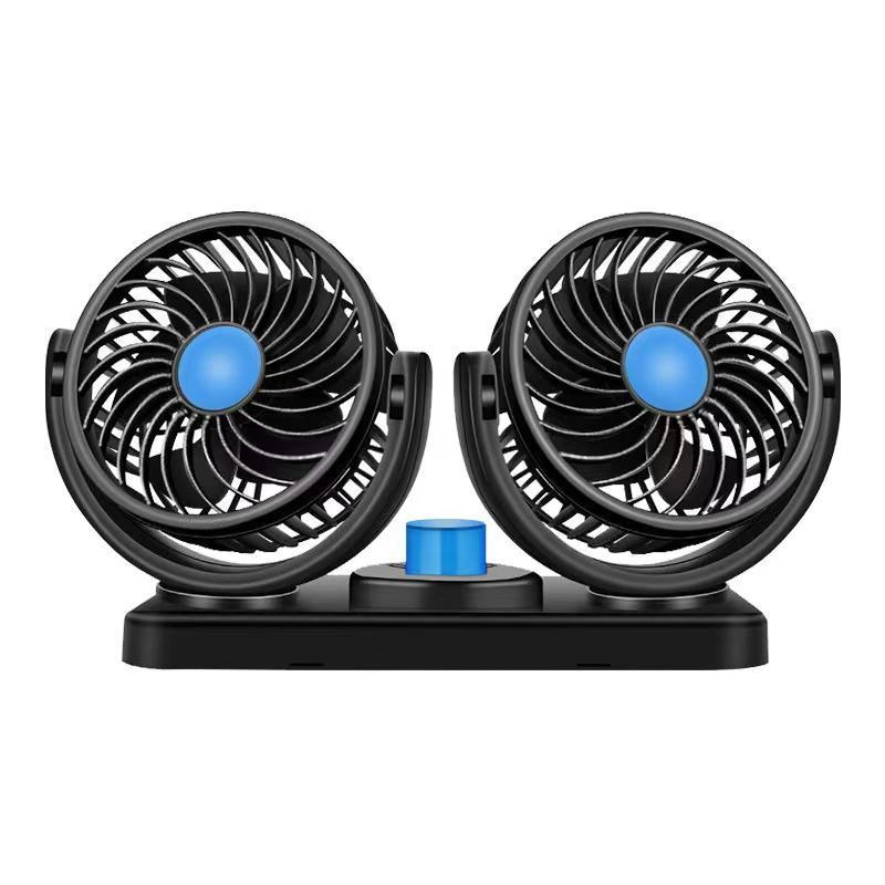 Toby's ONE Switch Portable Multifunction Home Mini Air Fan USB Powered Car Vehicle Cooling Summer Fan 3 speed LED Car Fan