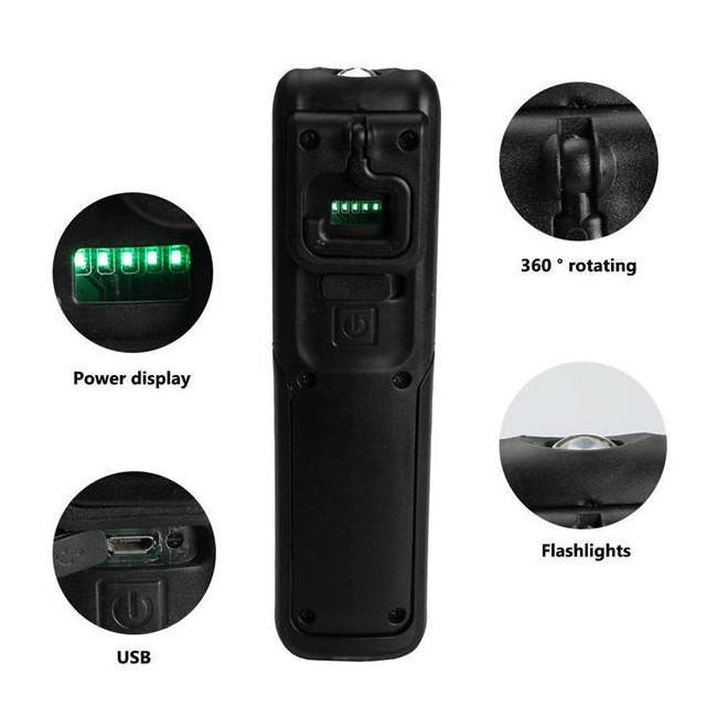 Toby's New strong light Rechargeable Portable flexible Magnetic Inspection Penlight Torch Work Light