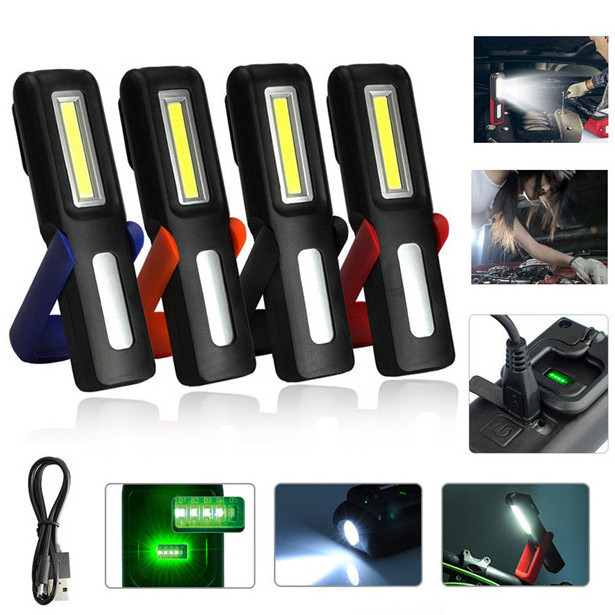 Toby's New strong light Rechargeable Portable flexible Magnetic Inspection Penlight Torch Work Light