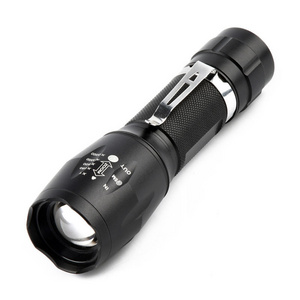 Outdoor T6 flashlight Aluminum alloy case with strong light long range A100 telescopic focusing hand-held flashlight