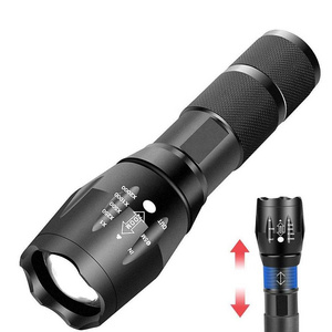 Toby's flashlight 100000 lumens waterproof Handheld Flash Light Dry Batteries Led Camping lamp Zoom Torch light