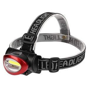 2xAAA dry battery light Plastic frontale BBQ picnic camping light LED head torch headlight