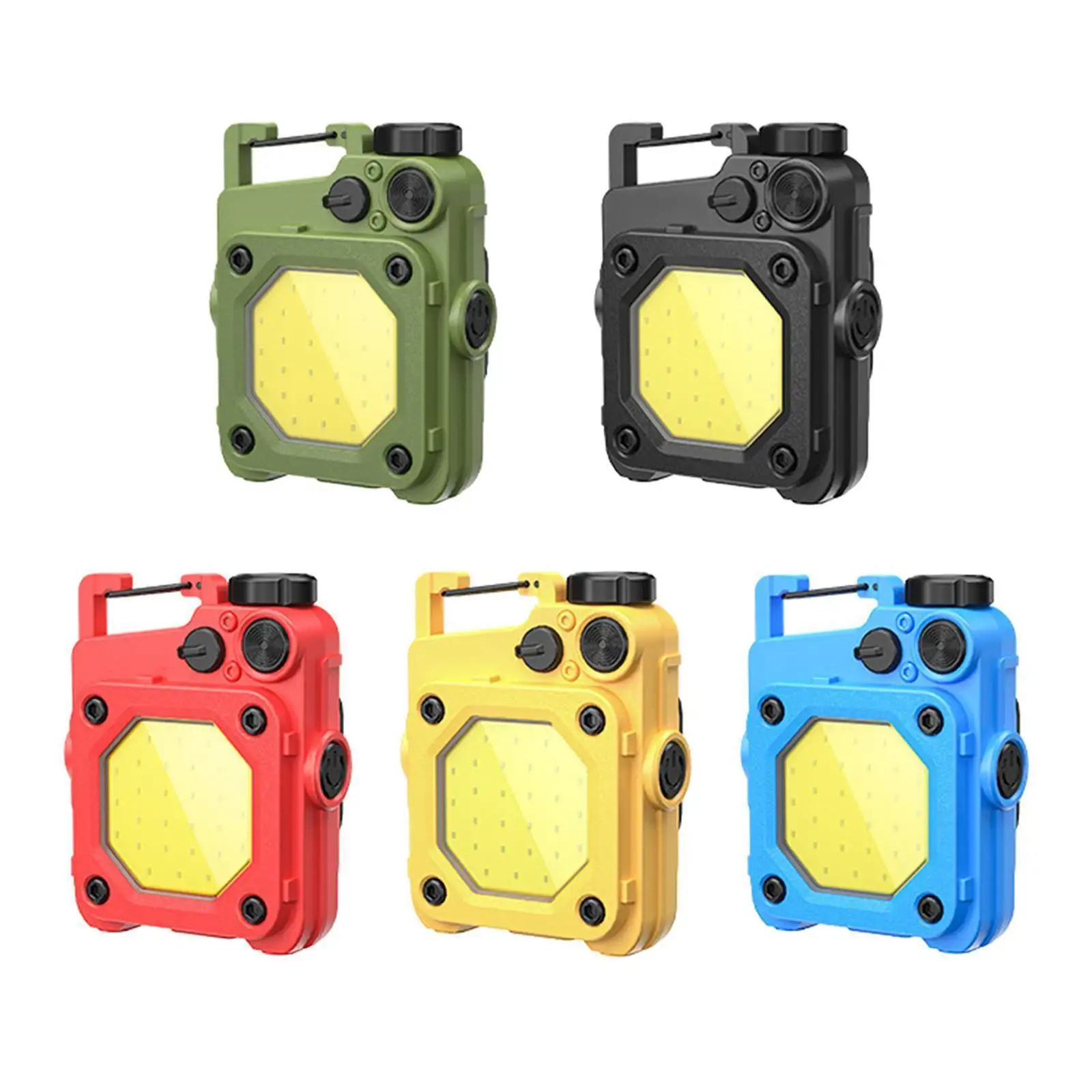 Portable Mini LED Working Light USB Rechargeable Keychain Flashlight Strong Magnetic Emergency Repair Work lamp