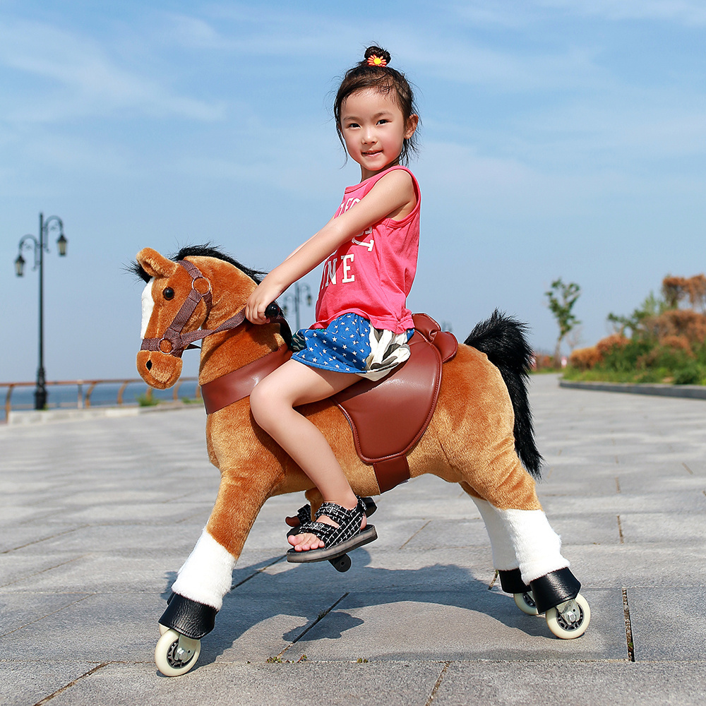 Animal Ride Walking Toy Riding Horse On Toy Wheels For Kid And Adult