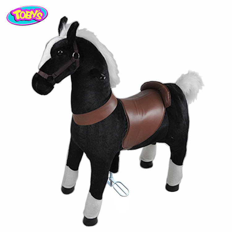 Adult ride on toys Cycle pedal horse for kids ride Black pony walking ride on toy