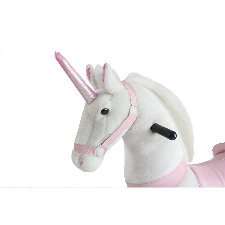 Ride On Unicorn Mechanical Plush Unicorn Toys Running Horse Toy