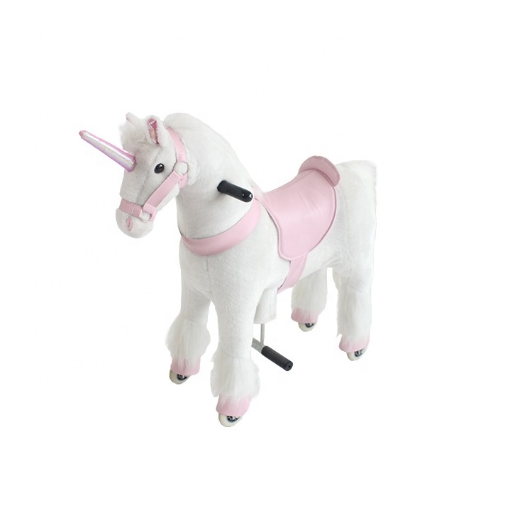 Ride On Unicorn Mechanical Plush Unicorn Toys Running Horse Toy